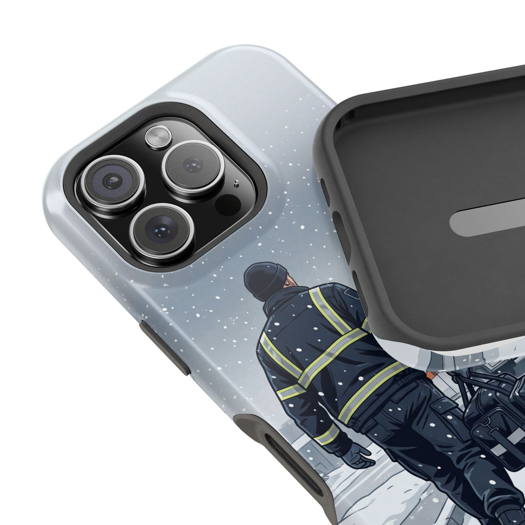 Bold Paramedic/EMT Portrait Phone Case — Magnetic Wireless Charging Cover