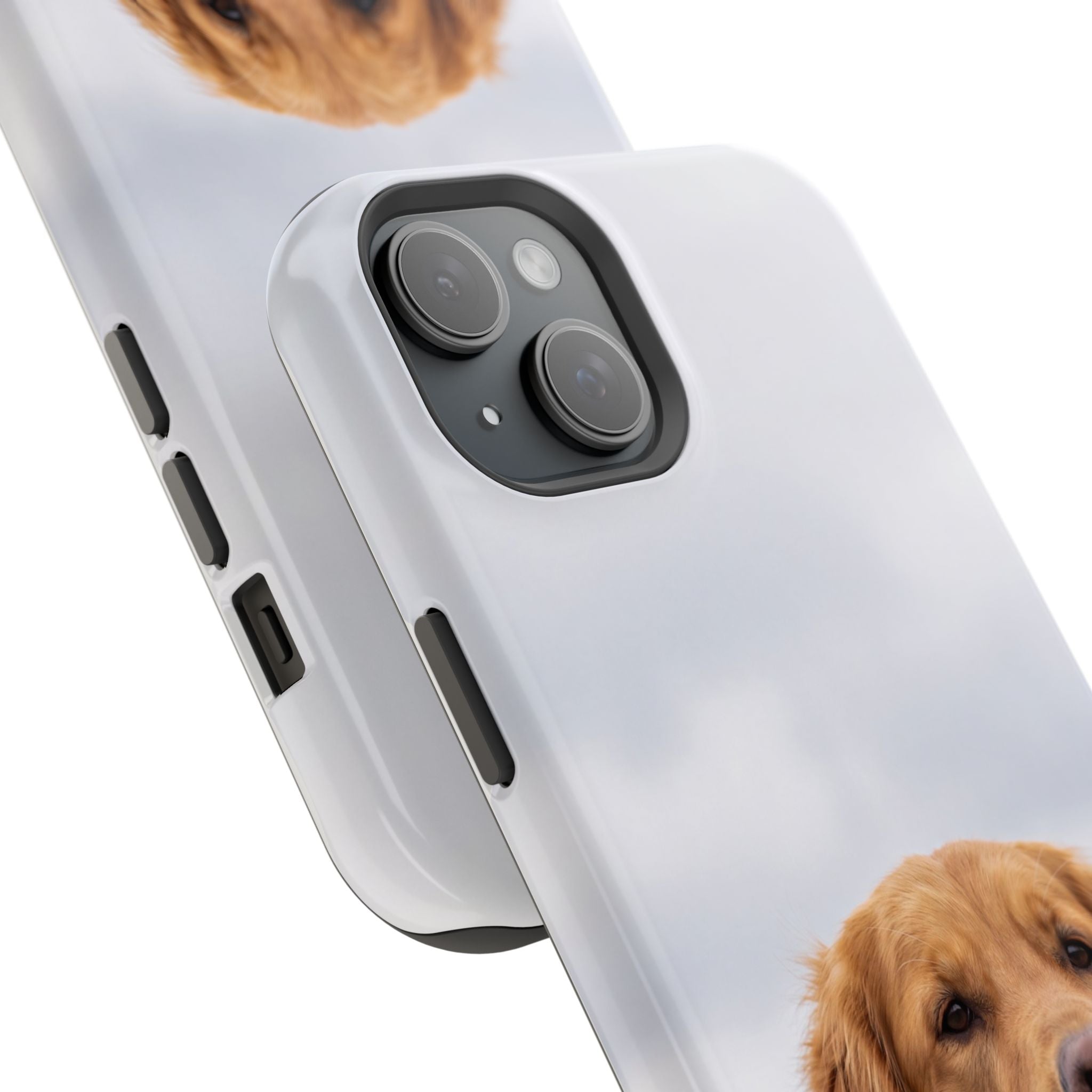 Golden Retriever Phone Case — Impact-Resistant Wireless Charging Cover