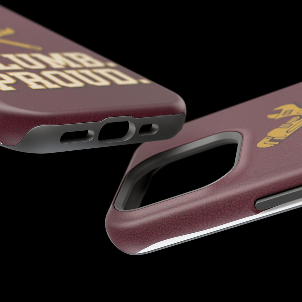 Plumb. Proud. Phone Case — Crossed Wrenches Wireless Charging Cover