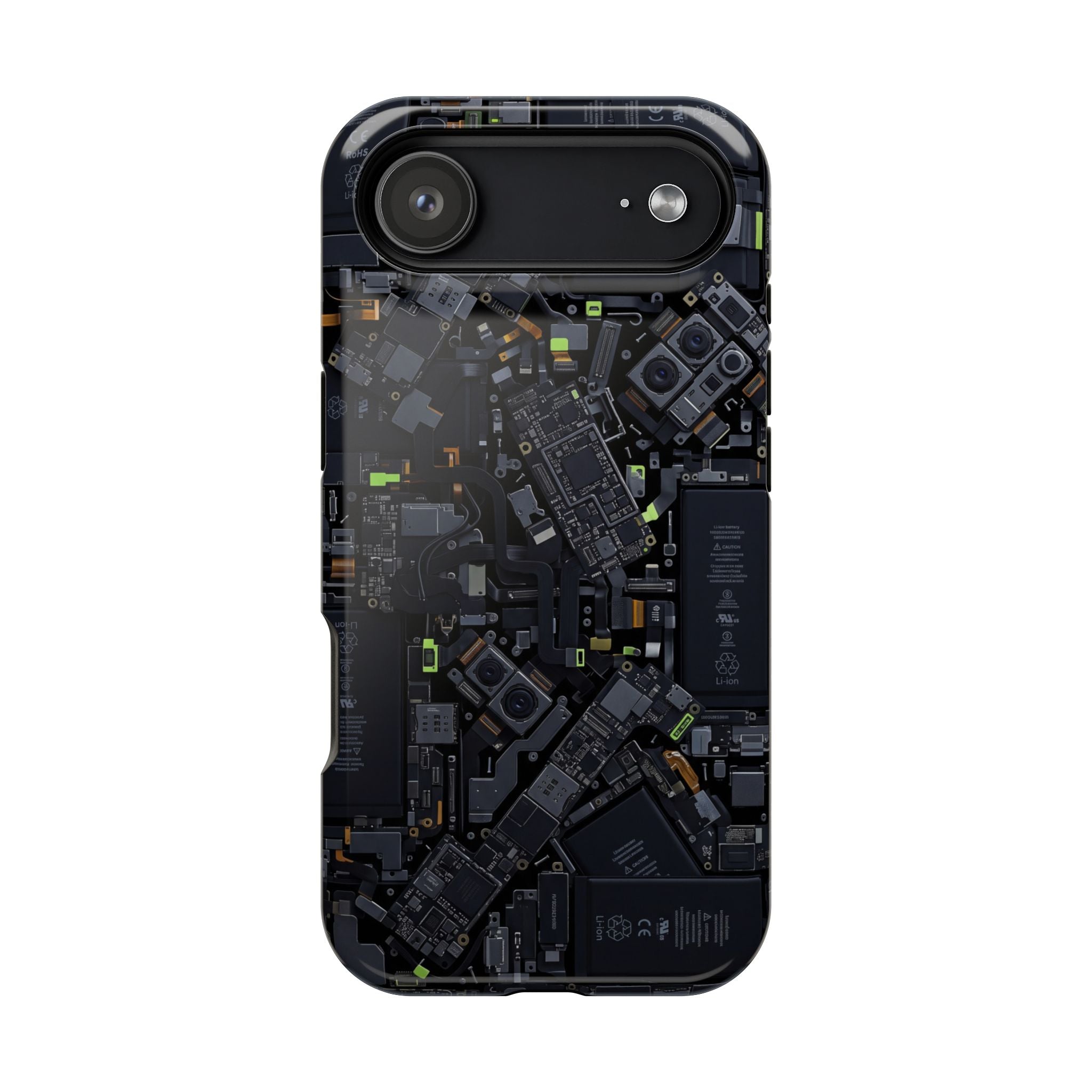 Circuit Core Phone Case — Motherboard Print Wireless Charging Cover