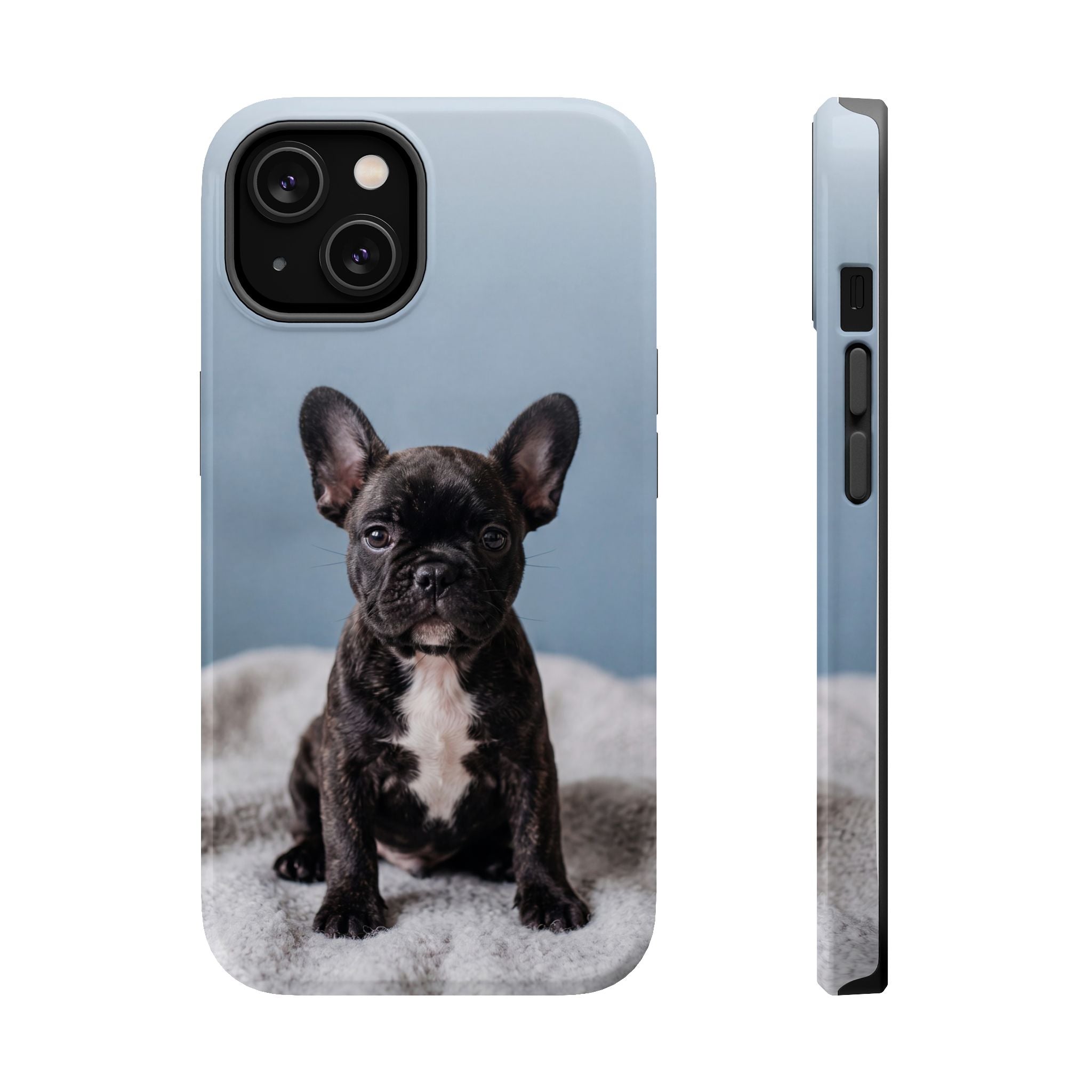 French Bulldog Puppy Phone Case — Impact-Resistant Wireless Charging Cover