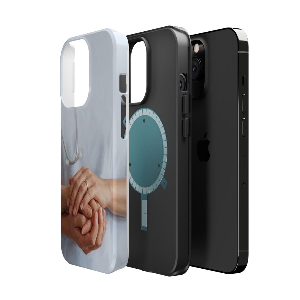 Impact-Resistant Phone Case — Caring Hands Wireless Charging Cover