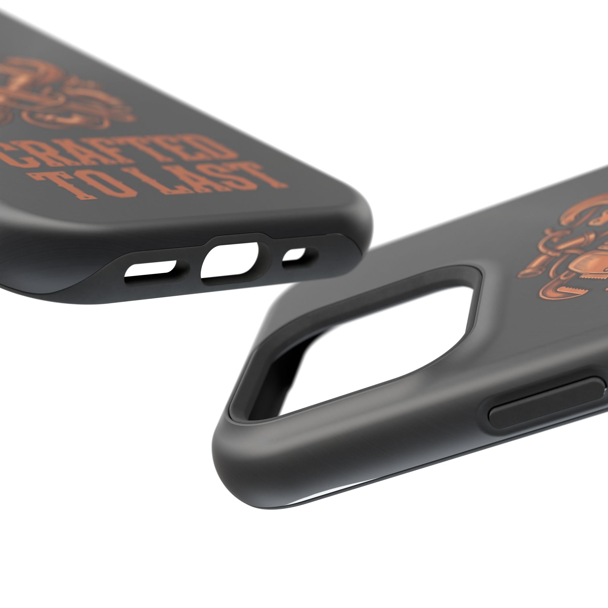 Crafted to Last Phone Case — Crossed Wrenches Wireless Charging Cover
