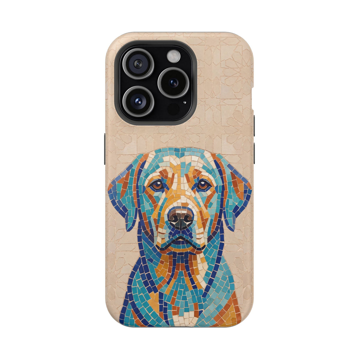 Colorful Labrador Art Phone Case — Tough Magnetic Case with Wireless Charging