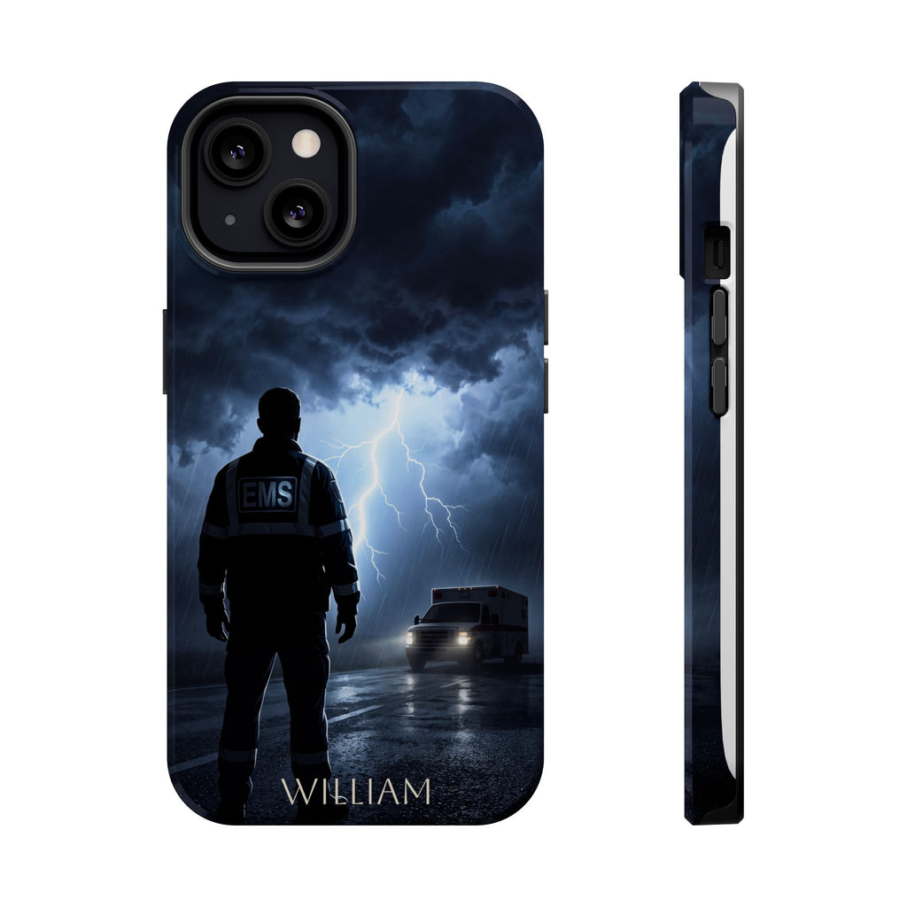 Personalized Lightning Storm EMS Phone Case — Wireless Charging Cover
