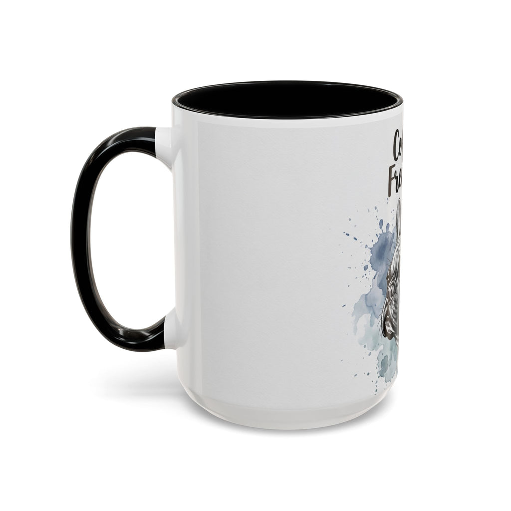 Coffee & Frenchies Mug | French Bulldog Lover Gift | Watercolor Dog Mug
