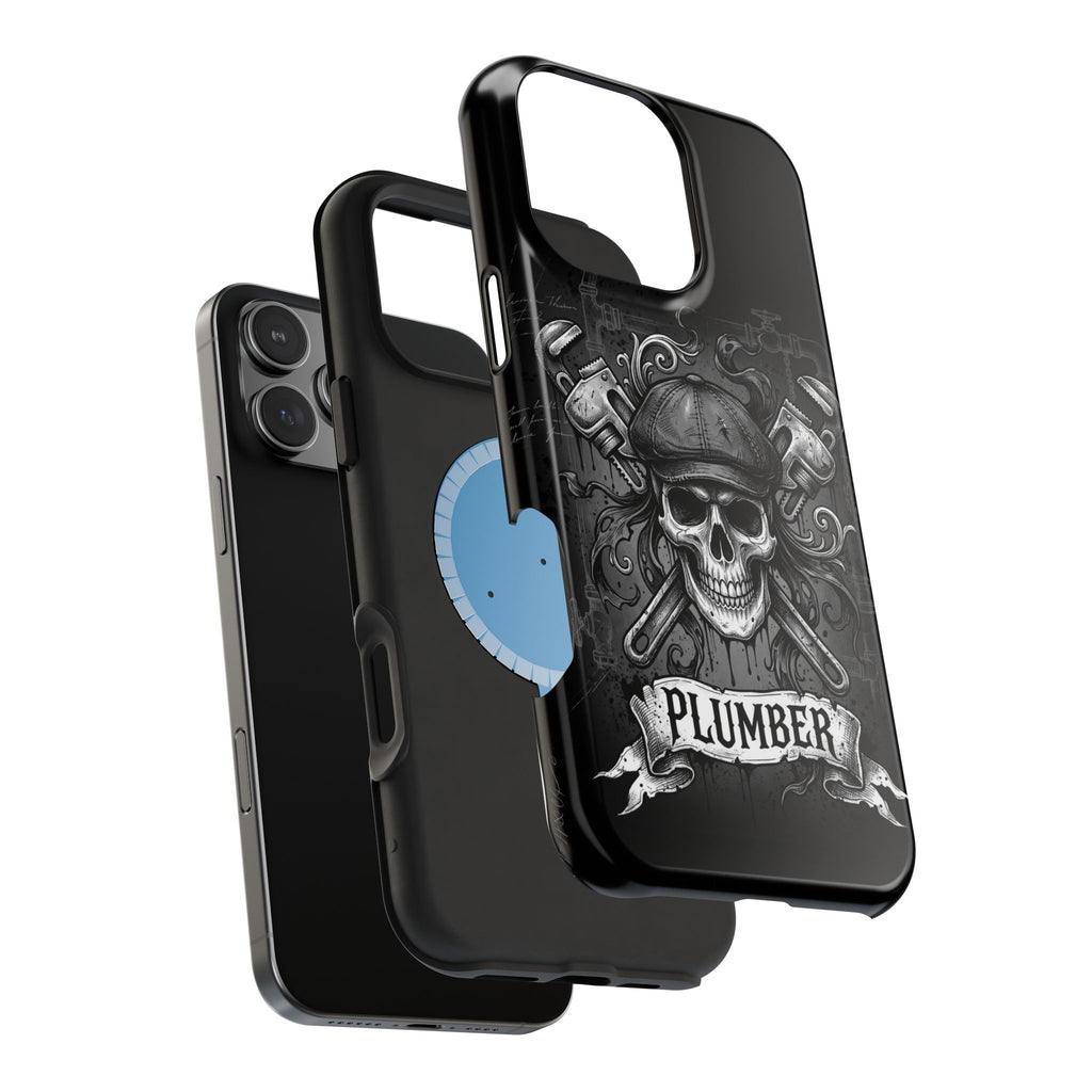 Skull & Wrenches Plumber Phone Case — Wireless Charging Cover