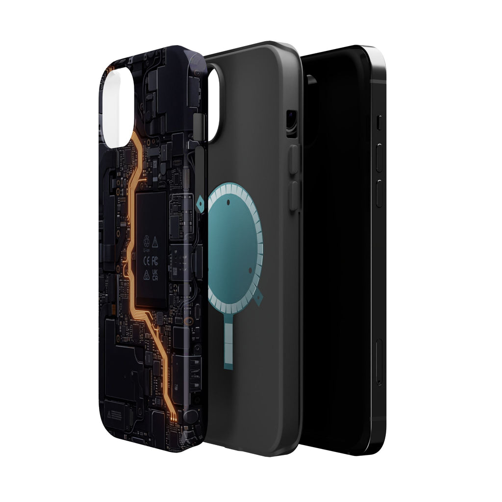 Electrician Circuit Bolt Phone Case — Impact-Resistant Wireless Charging Cover