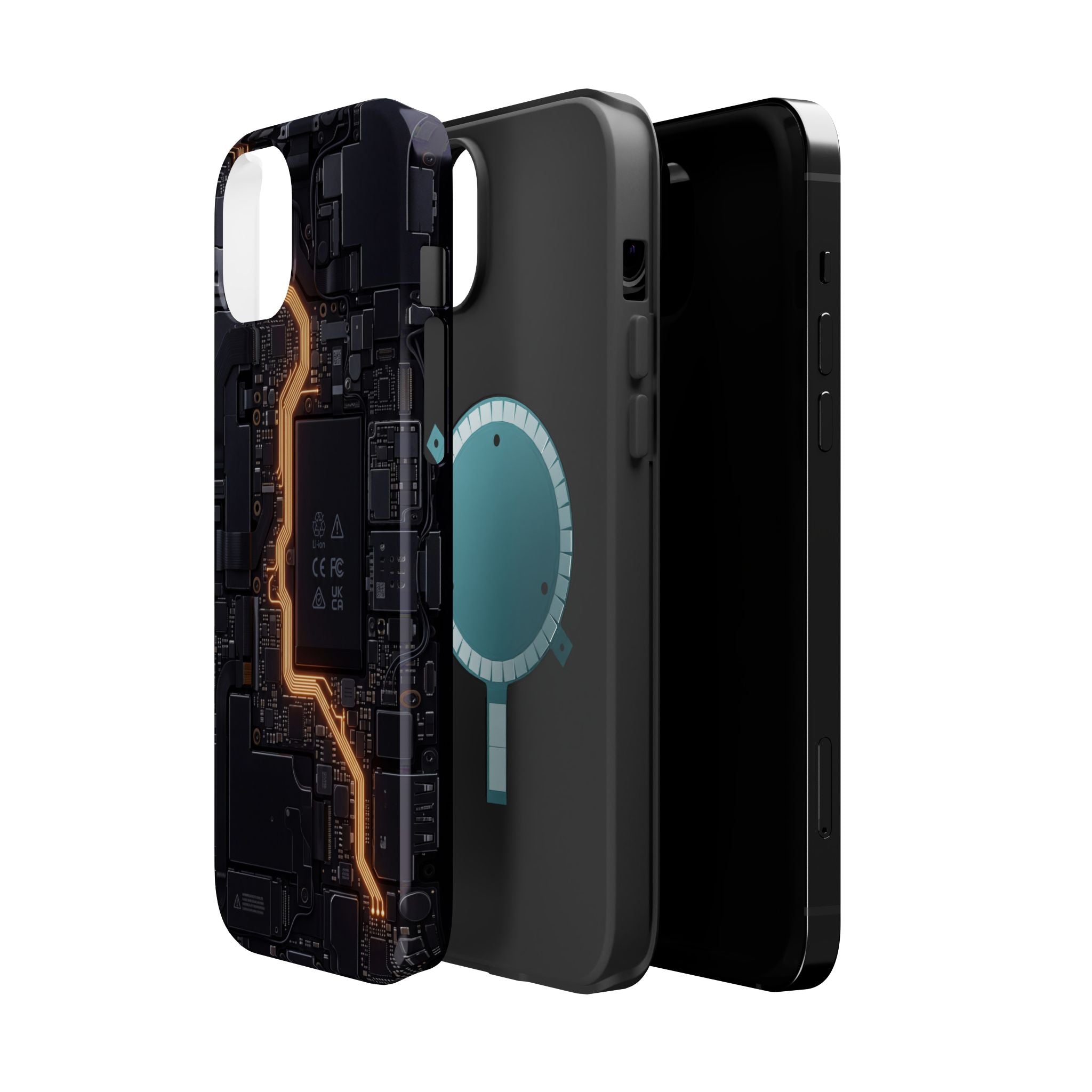Electrician Circuit Bolt Phone Case — Impact-Resistant Wireless Charging Cover