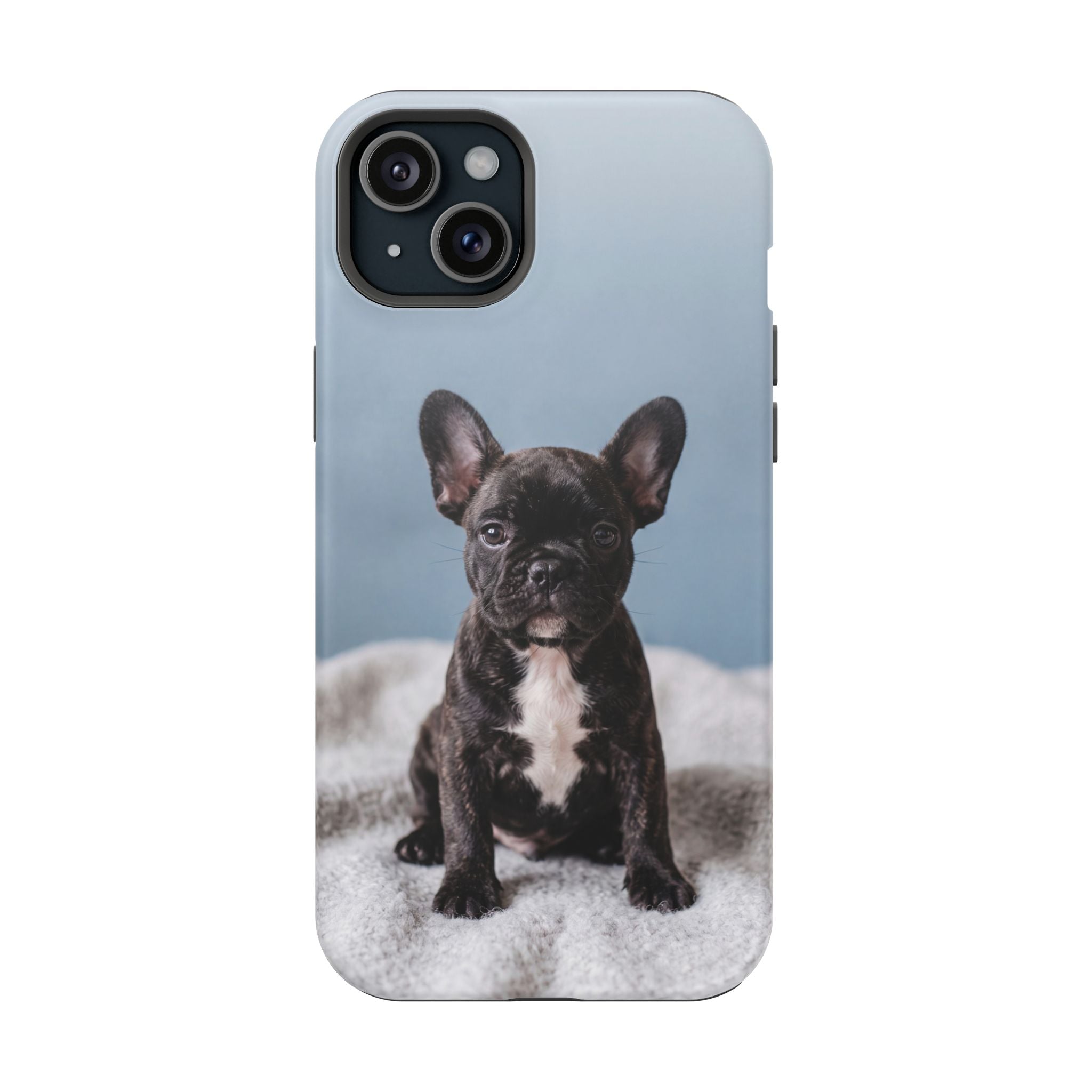 French Bulldog Puppy Phone Case — Impact-Resistant Wireless Charging Cover