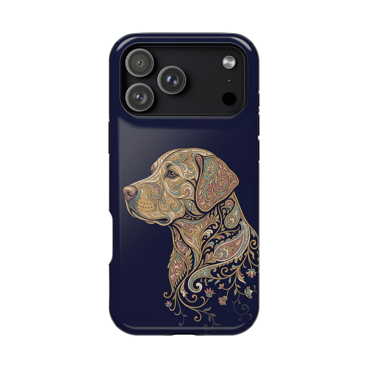 Paisley Labrador Phone Case — Tough Magnetic Case with Wireless Charging