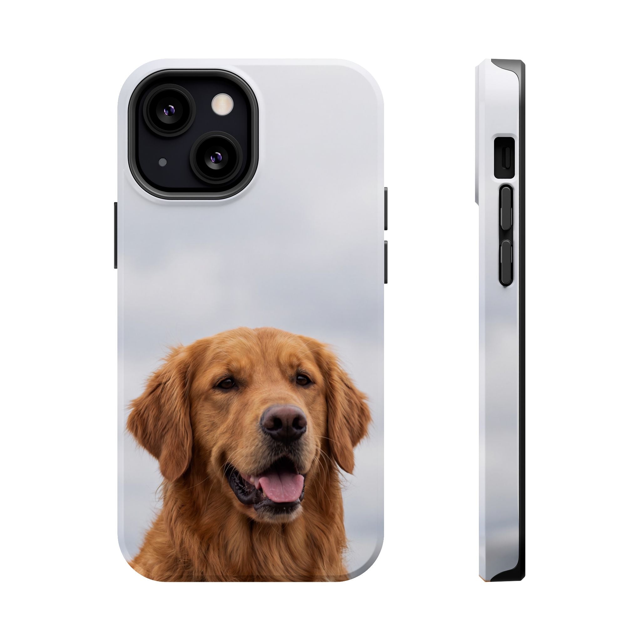 Golden Retriever Phone Case — Impact-Resistant Wireless Charging Cover