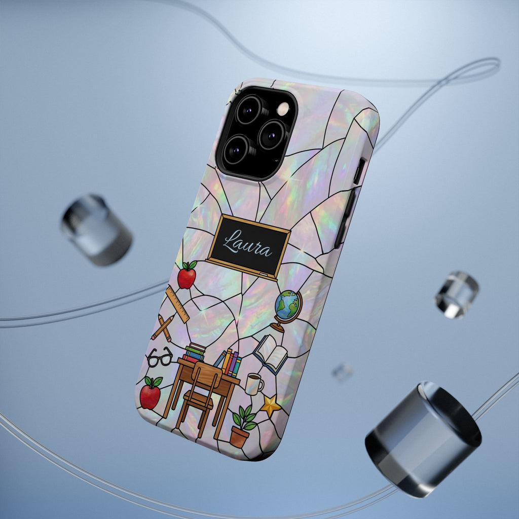 Personalized Teacher Phone Case — Impact-Resistant Wireless Charging Cover
