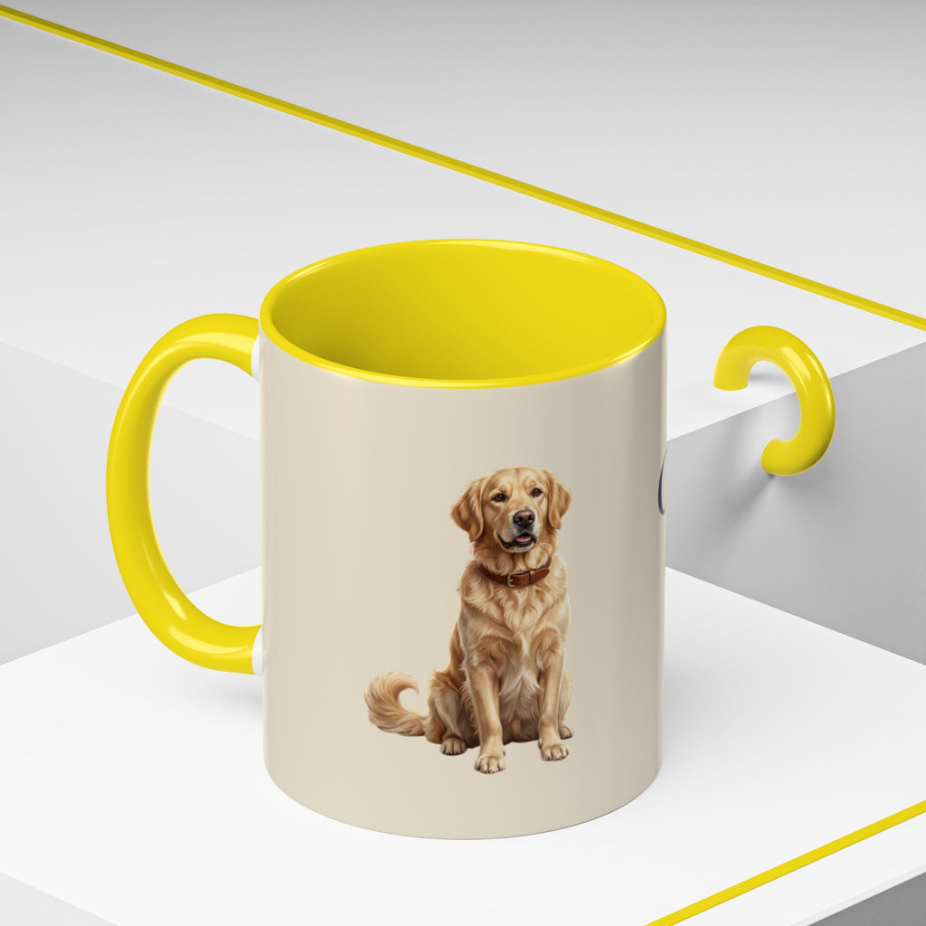 Personalized Golden Retriever Mug | Custom Name & Message Dog Mom Dad Coffee Mug