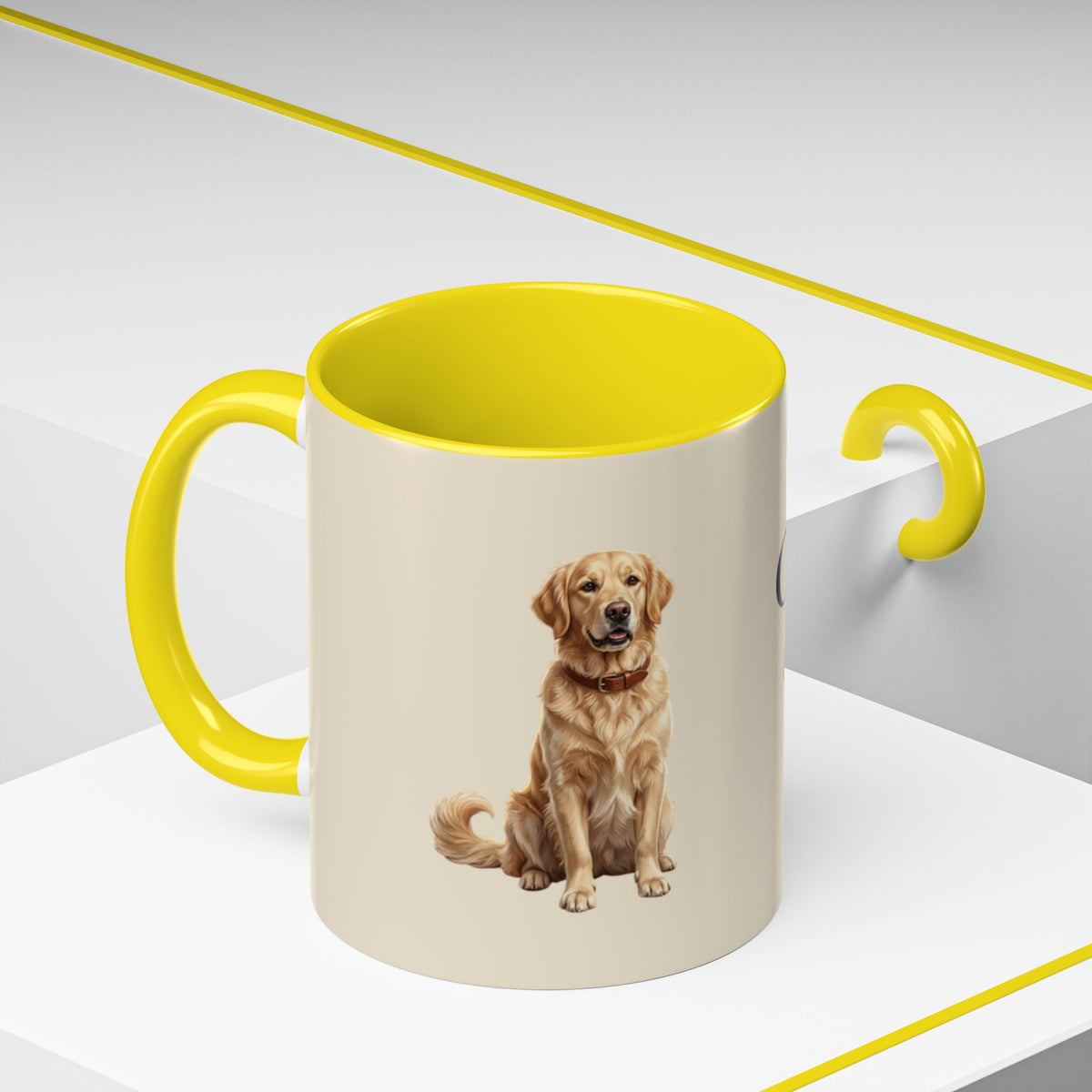 Personalized Golden Retriever Mug | Custom Name & Message Dog Mom Dad Coffee Mug