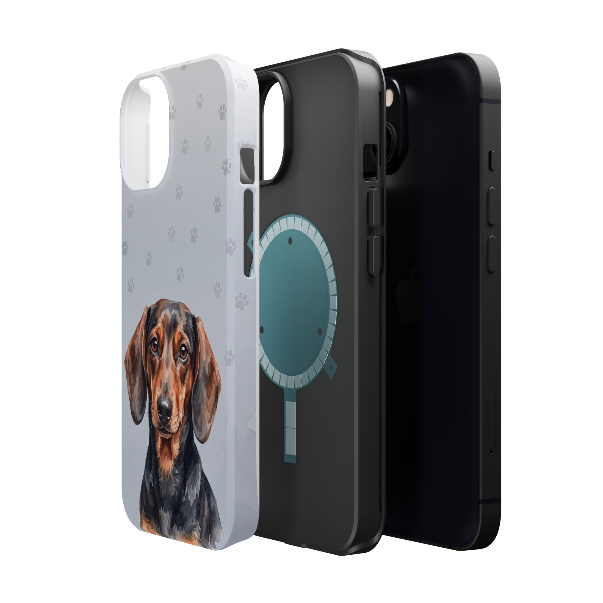 Dachshund Watercolor Portrait Phone Case | Elegant Sausage Dog Art Print | iPhone & Samsung