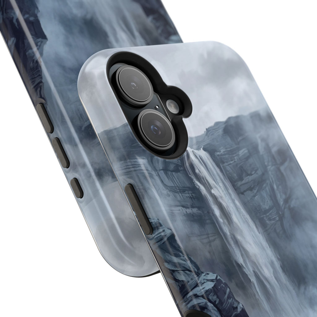 Personalized French Bulldog Misty Waterfall Phone Case — Wireless Charging Cover