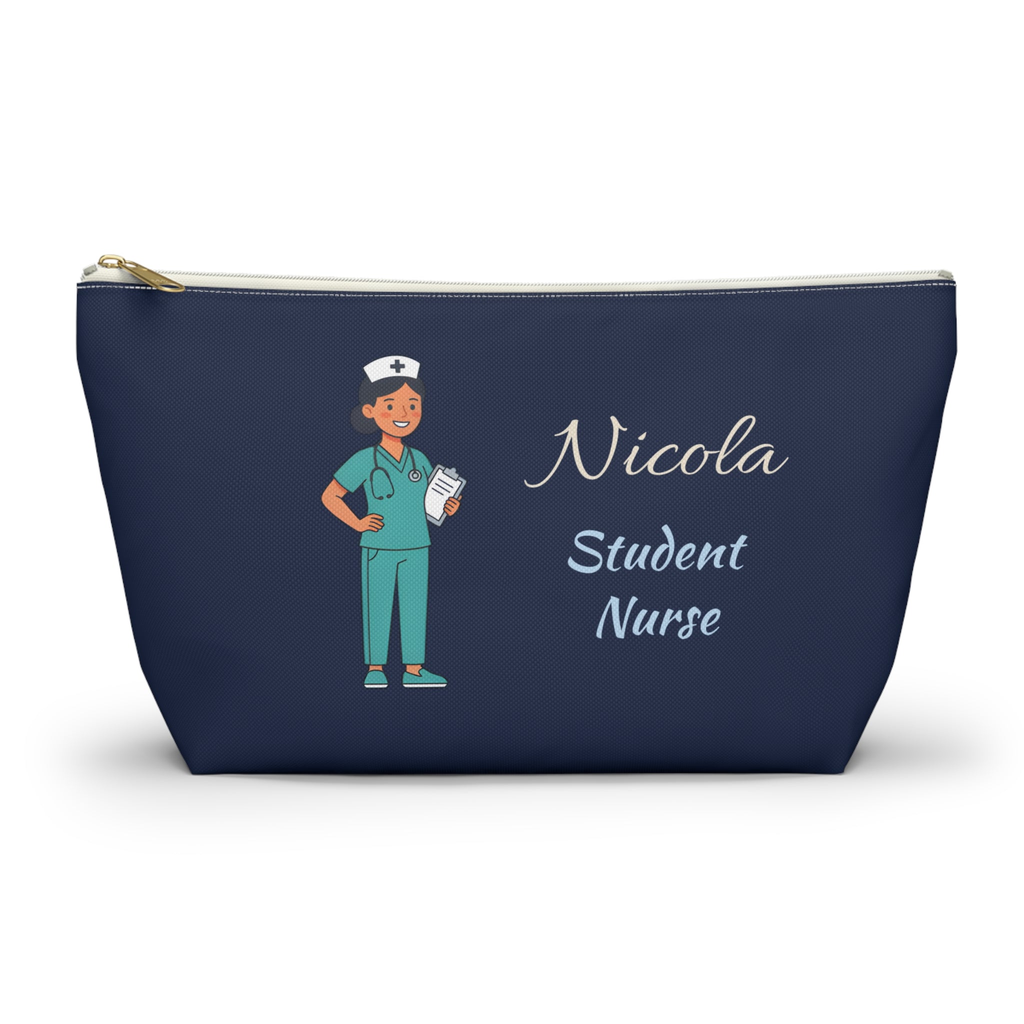 Personalized Student Nurse Pouch | Custom Name Cosmetic Bag