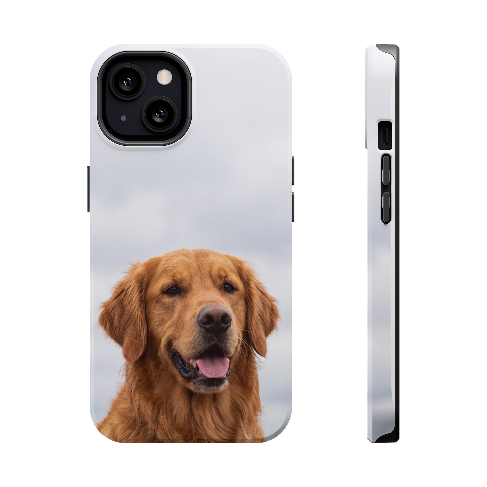 Golden Retriever Phone Case — Impact-Resistant Wireless Charging Cover