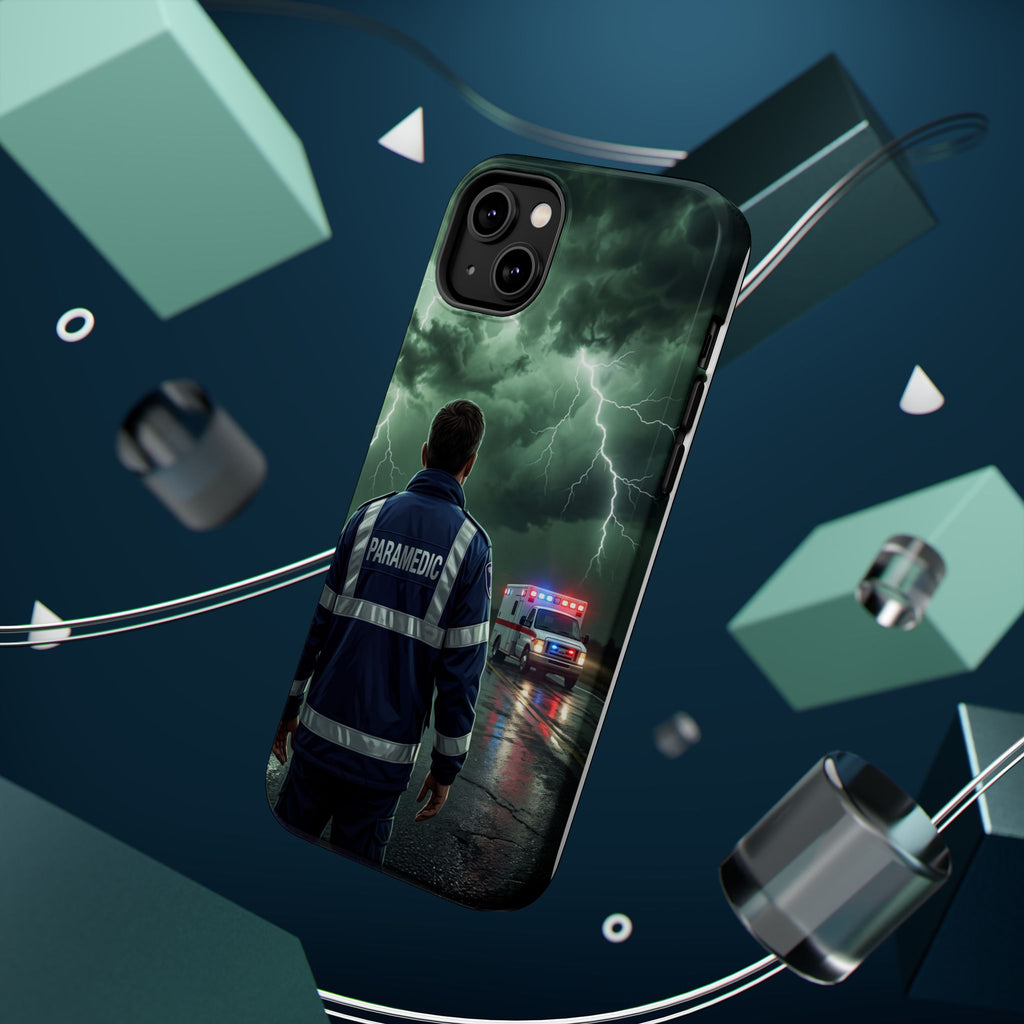 Paramedic Green Storm Phone Case — Magnetic Wireless Charging Cover