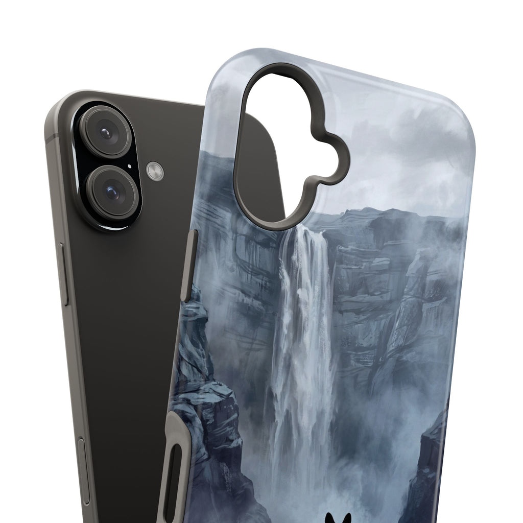 Personalized French Bulldog Misty Waterfall Phone Case — Wireless Charging Cover