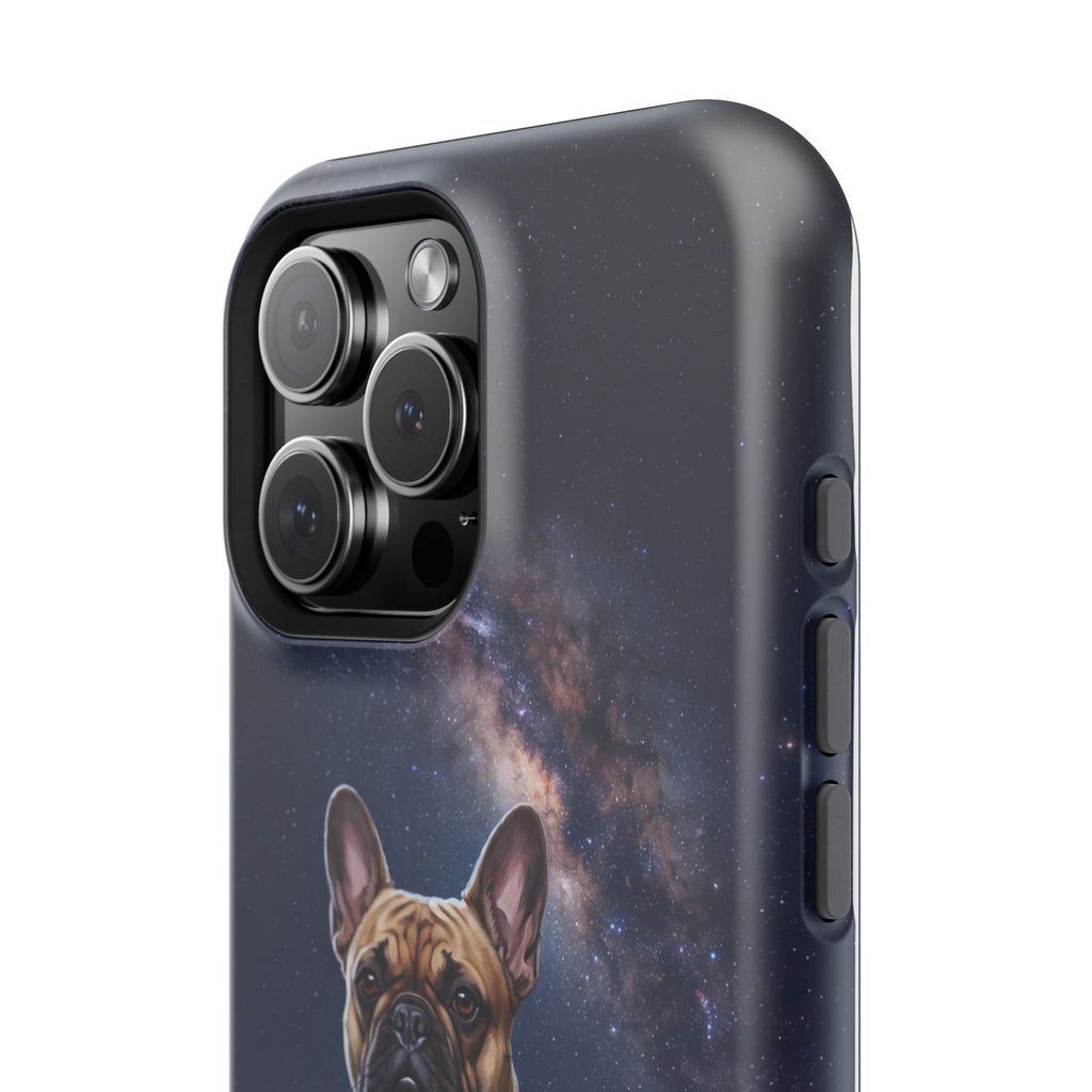 Personalized French Bulldog Starry Night Sky Phone Case — Wireless Charging Cover