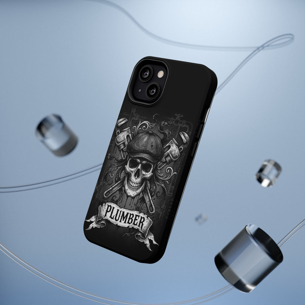 Skull & Wrenches Plumber Phone Case — Wireless Charging Cover
