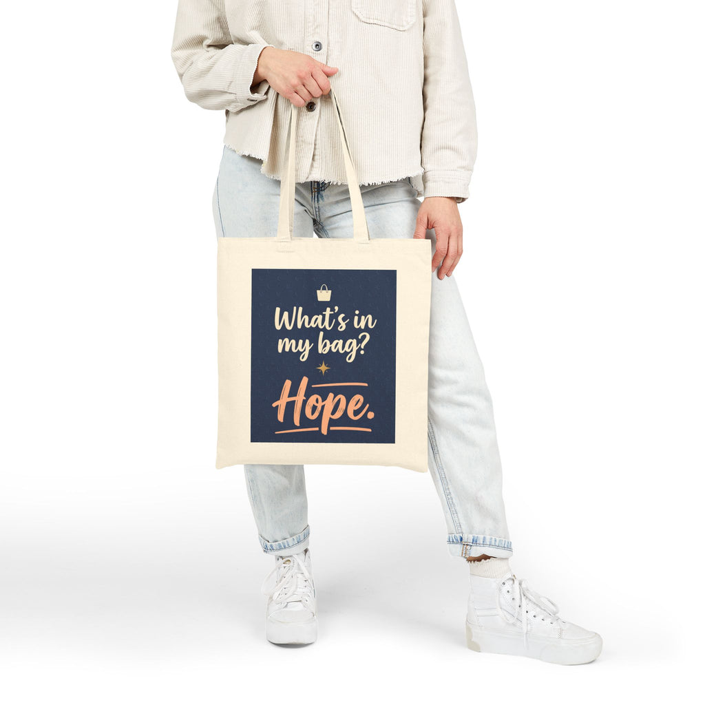 Nurse Tote Bag – What's in my Bag ? Hope  – Cotton Canvas Tote Bag for Nurses