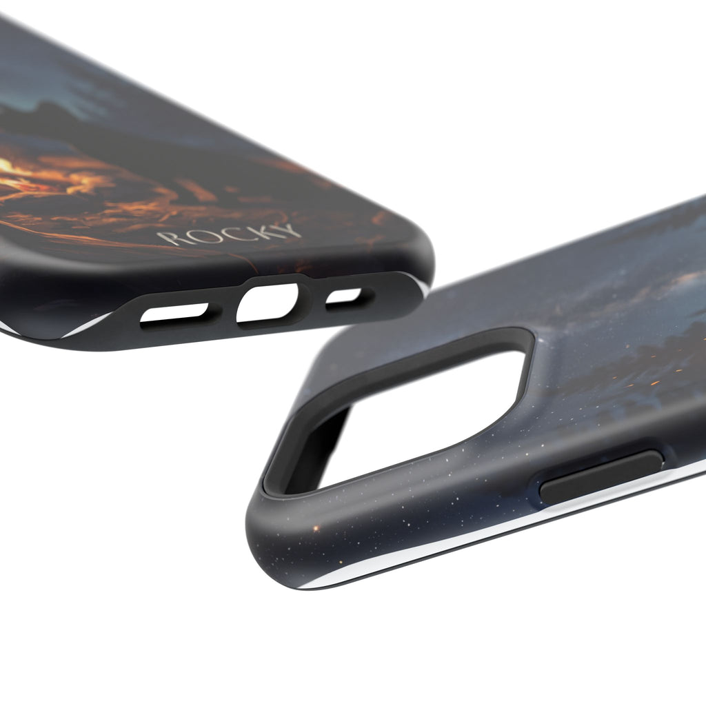 Personalized French Bulldog Campfire Phone Case — Wireless Charging Cover