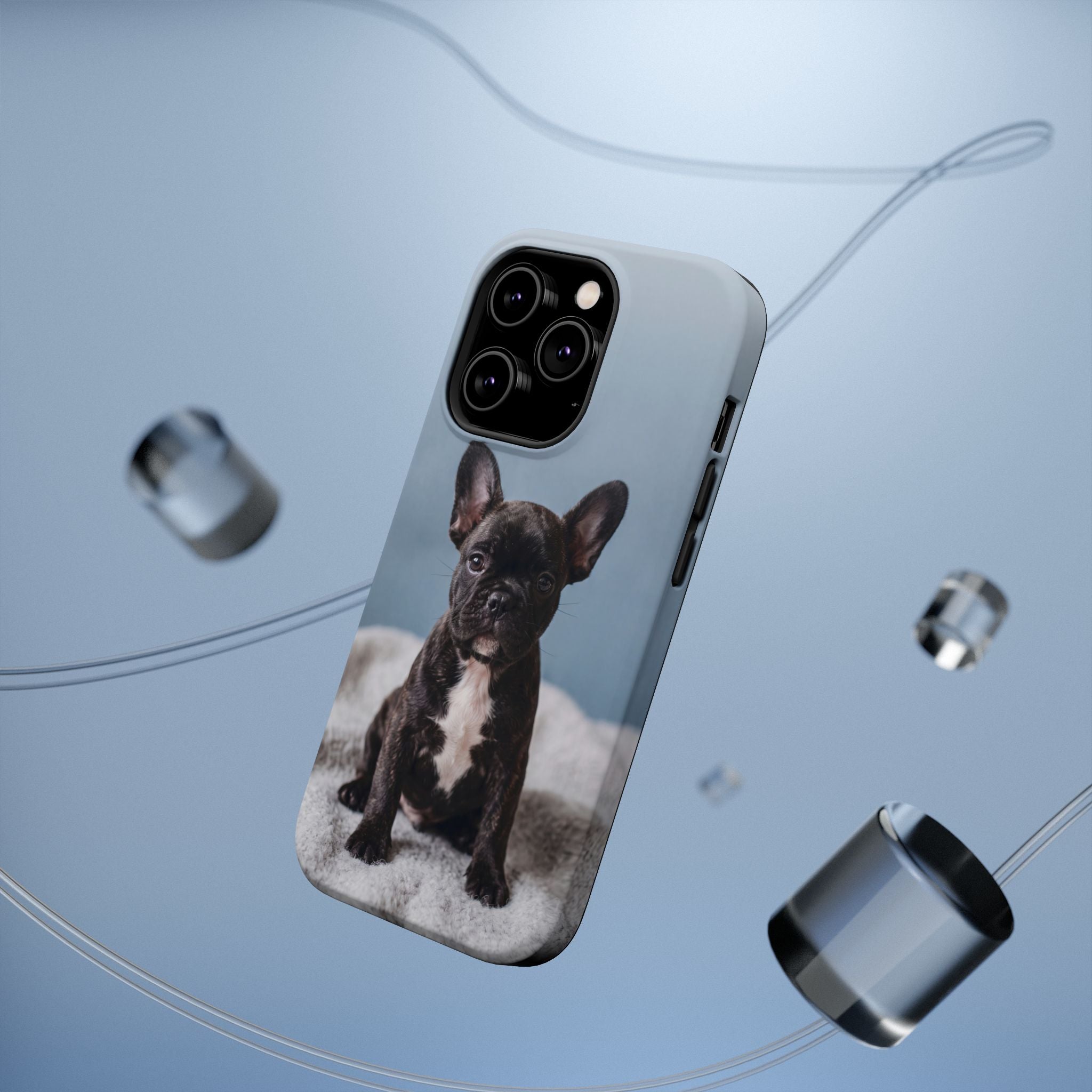 French Bulldog Puppy Phone Case — Impact-Resistant Wireless Charging Cover