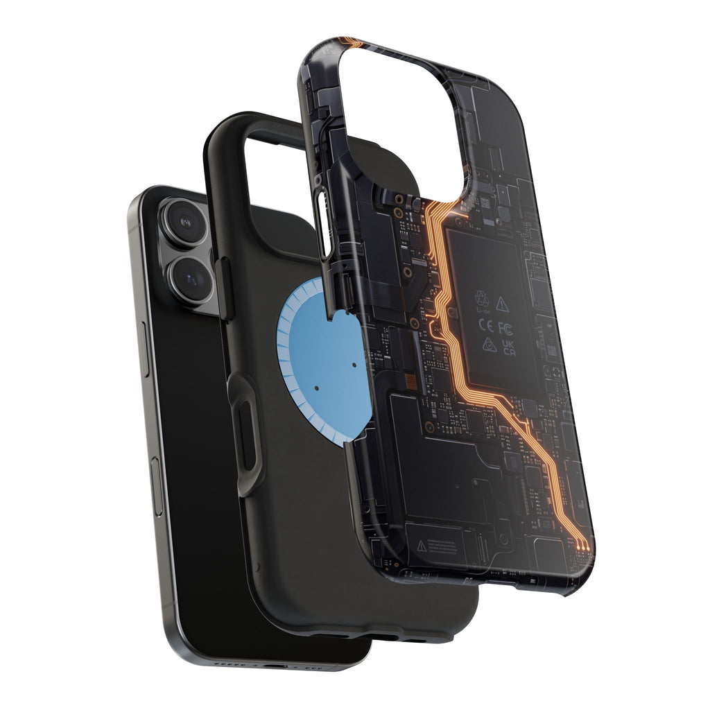 Electrician Circuit Bolt Phone Case — Impact-Resistant Wireless Charging Cover