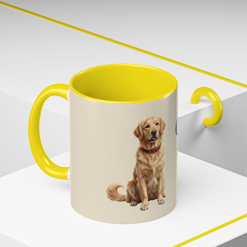 Personalized Golden Retriever Mug | Custom Name & Message Dog Mom Dad Coffee Mug