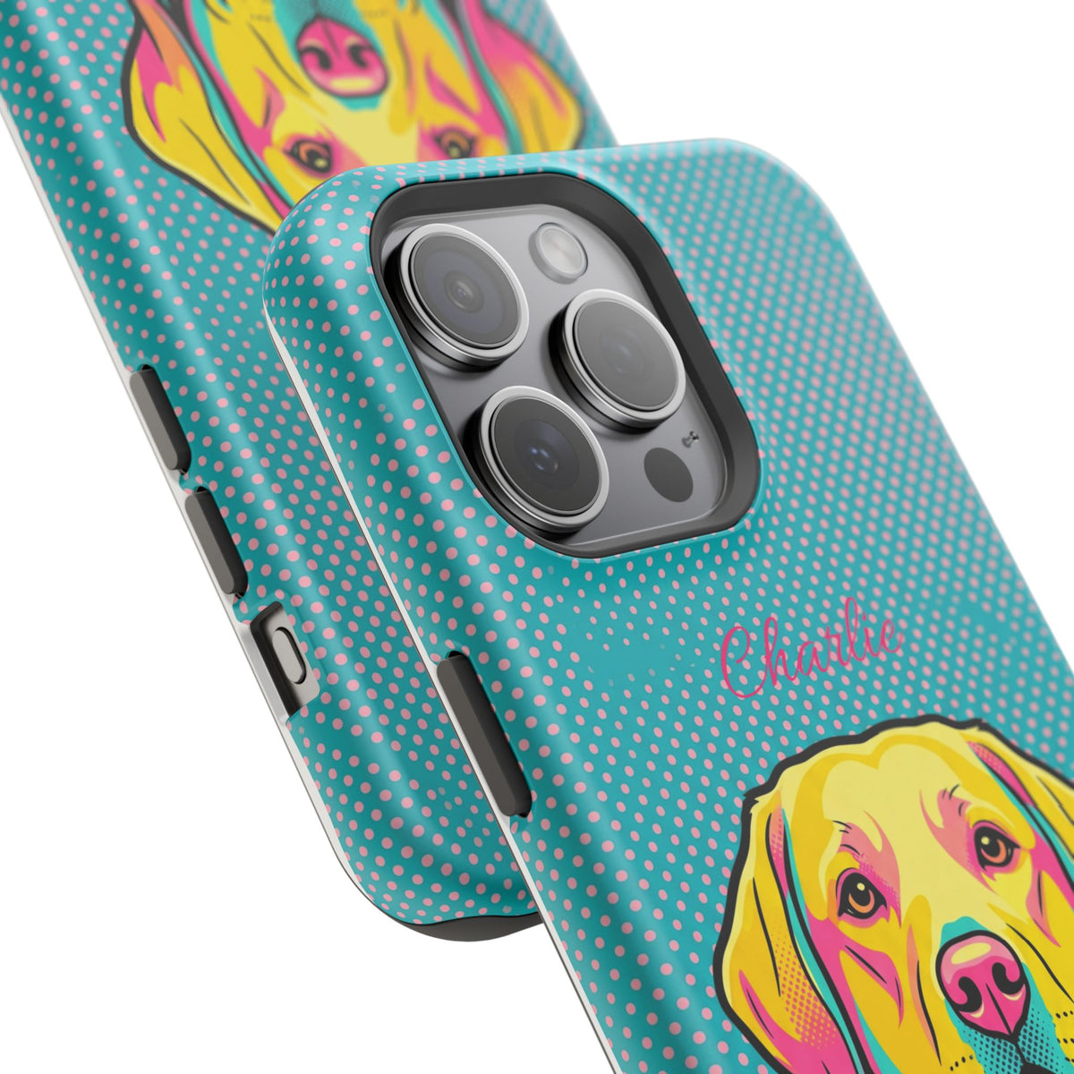 Personalized Pop Art Labrador Phone Case — Tough Magnetic Case with Wireless Charging
