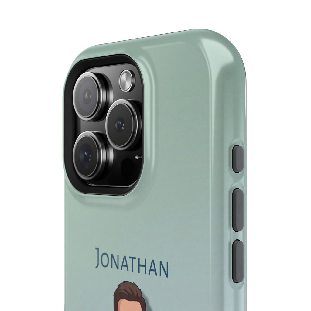 Personalized Nurse Portrait Phone Case — Impact-Resistant Wireless Charging Cover