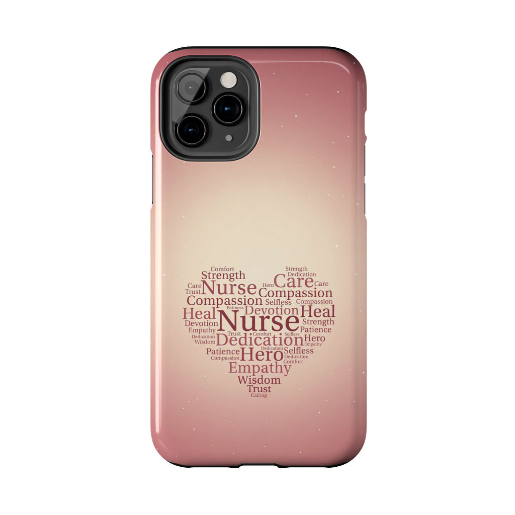 Nurse Heart Word Cloud Phone Case | iPhone & Samsung Galaxy series