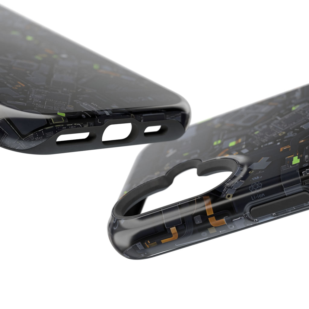 Circuit Core Phone Case — Motherboard Print Wireless Charging Cover