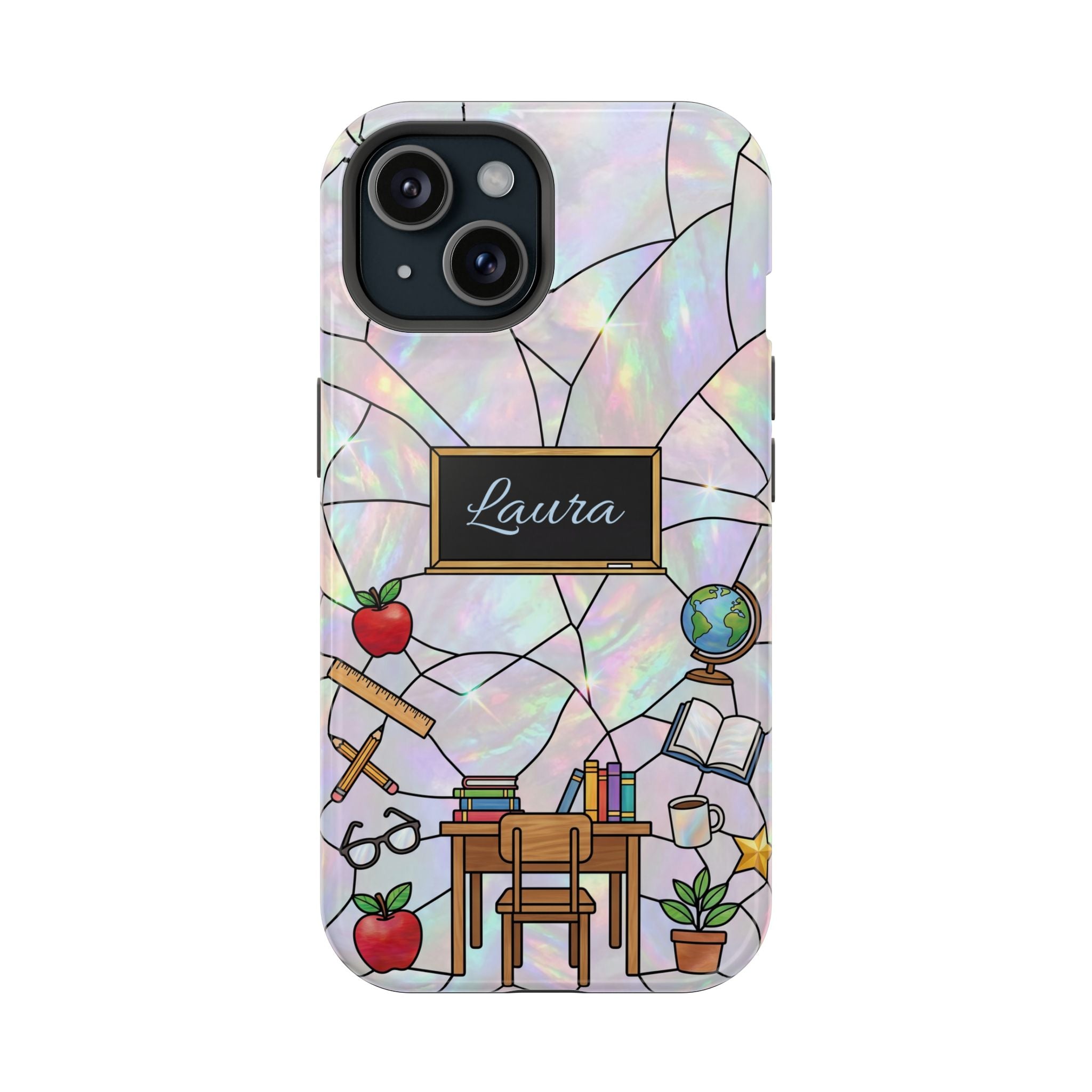 Personalized Teacher Phone Case — Impact-Resistant Wireless Charging Cover