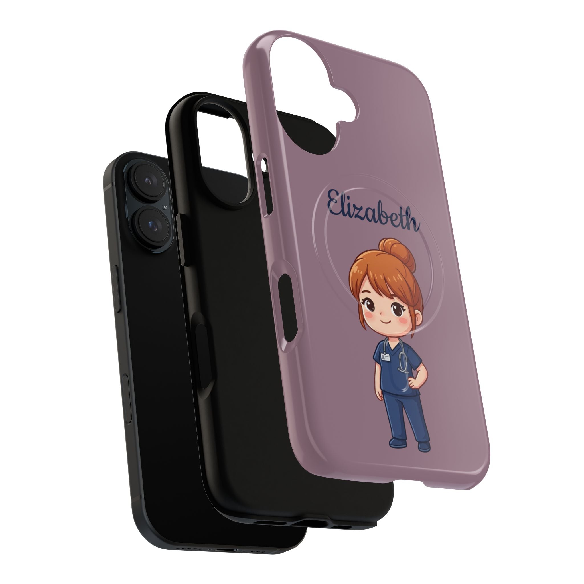 Personalized Nurse Phone Case with Custom Name | MagSafe Compatible iPhone Case