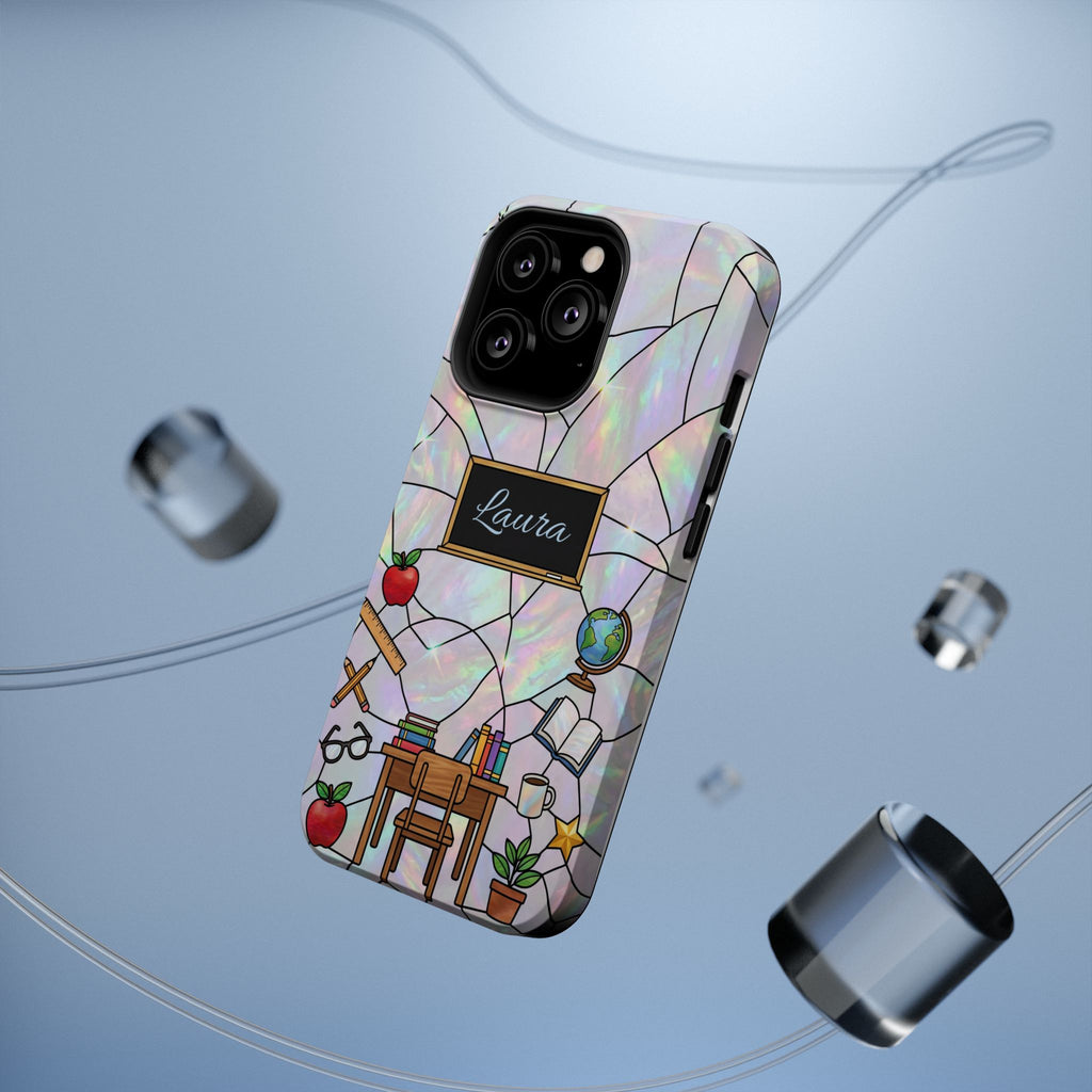 Personalized Teacher Phone Case — Impact-Resistant Wireless Charging Cover