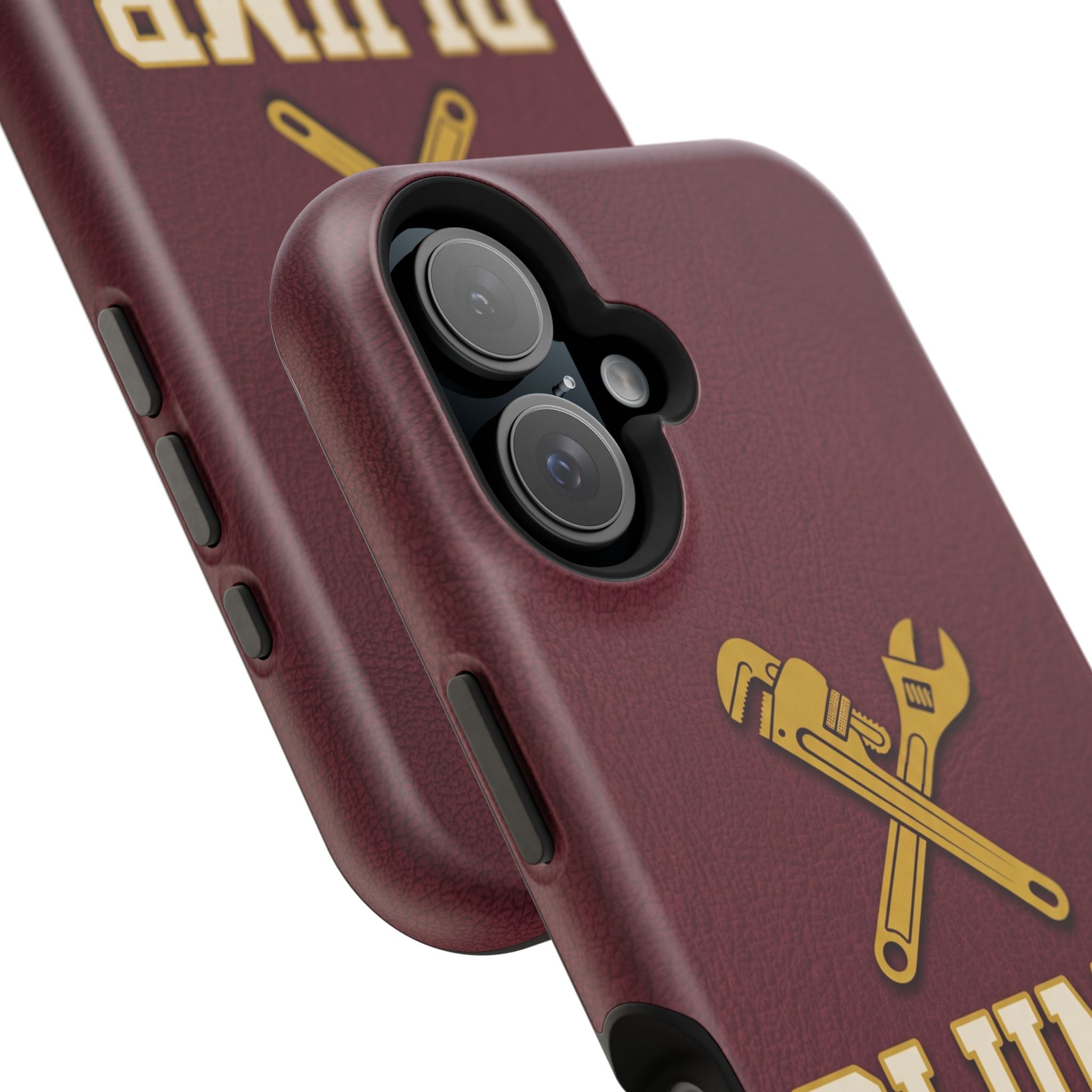 Plumb. Proud. Phone Case — Crossed Wrenches Wireless Charging Cover
