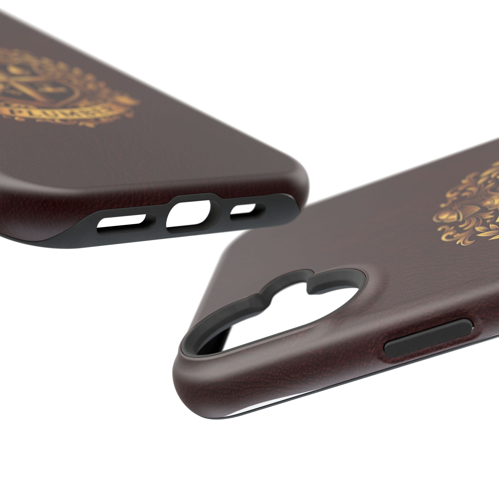 Plumber Crest Phone Case — Heraldic Shield Design Wireless Charging Cover