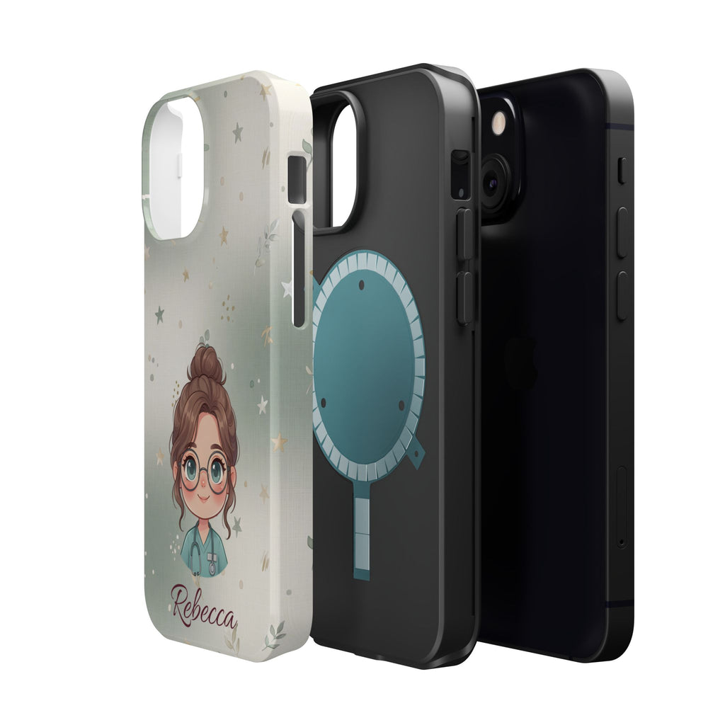 Personalized Starry Nurse Phone Case — Wireless Charging Cover