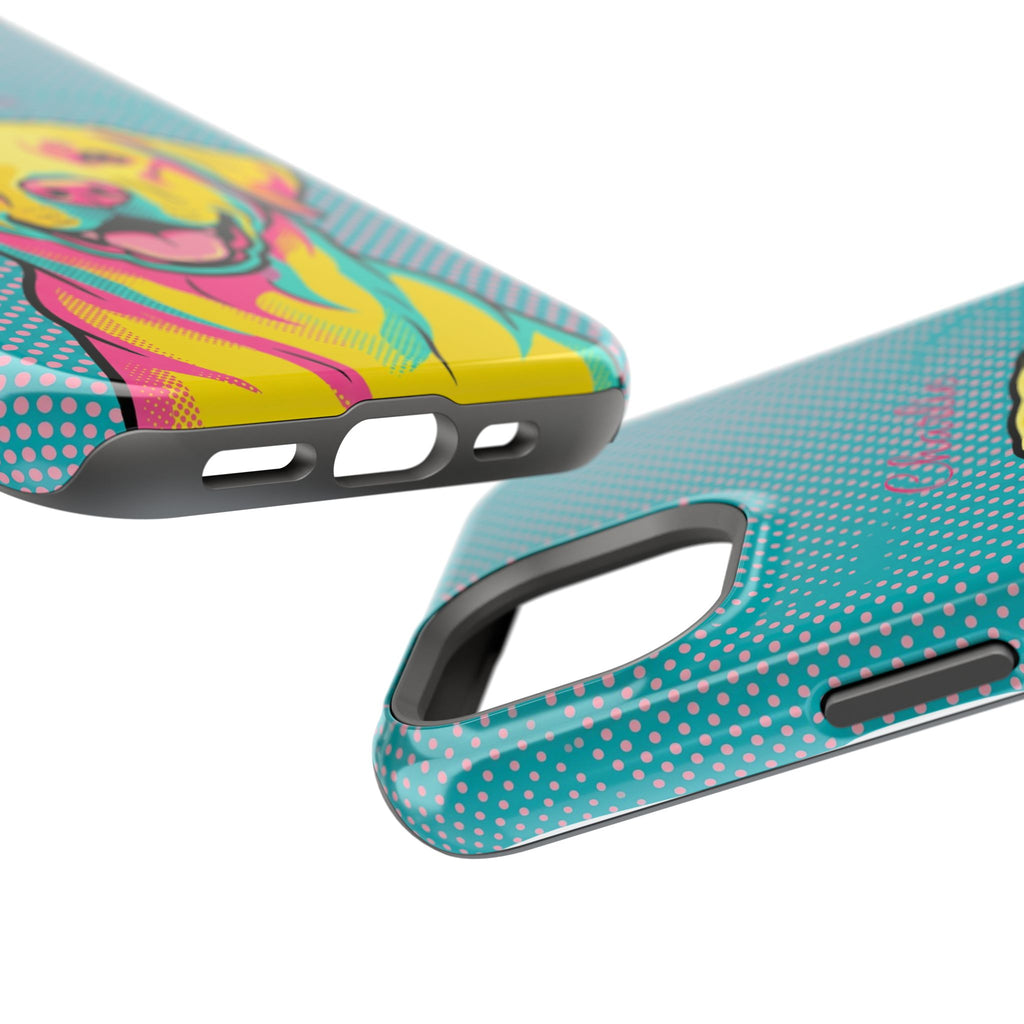 Personalized Pop Art Labrador Phone Case — Tough Magnetic Case with Wireless Charging