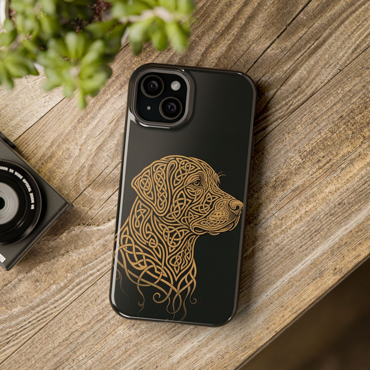 Celtic Knotwork Labrador Phone Case — Tough Magnetic Case with Wireless Charging