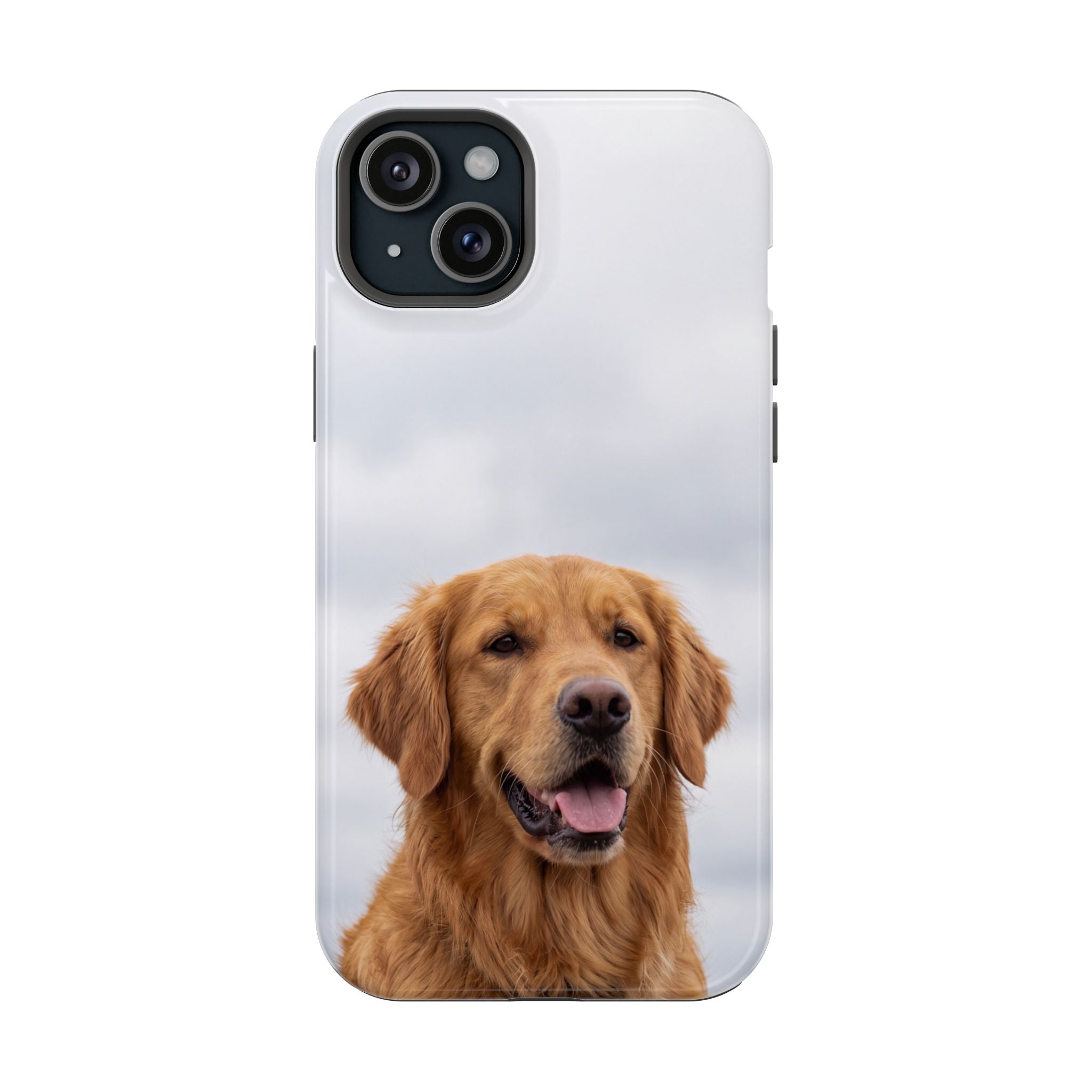 Golden Retriever Phone Case — Impact-Resistant Wireless Charging Cover