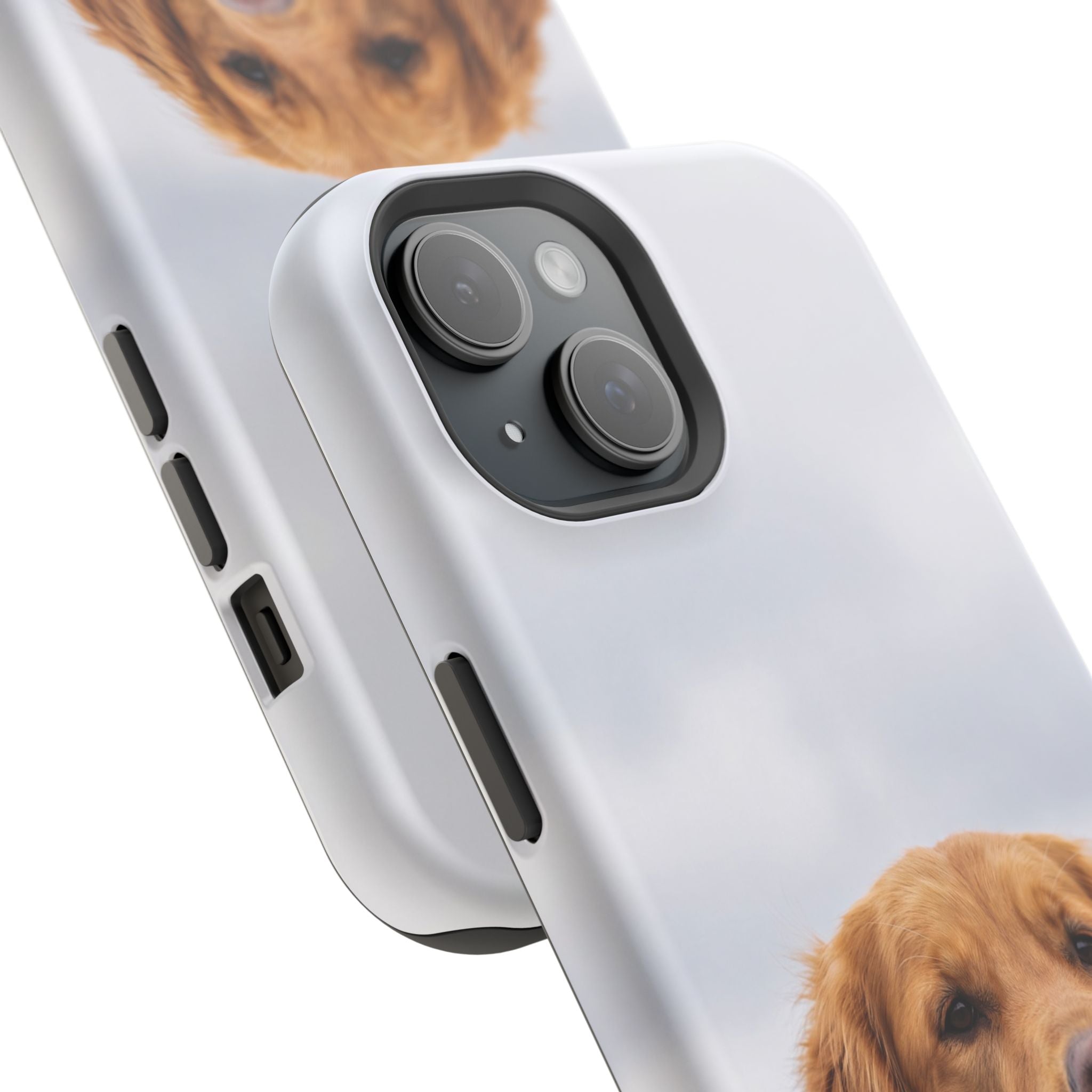 Golden Retriever Phone Case — Impact-Resistant Wireless Charging Cover