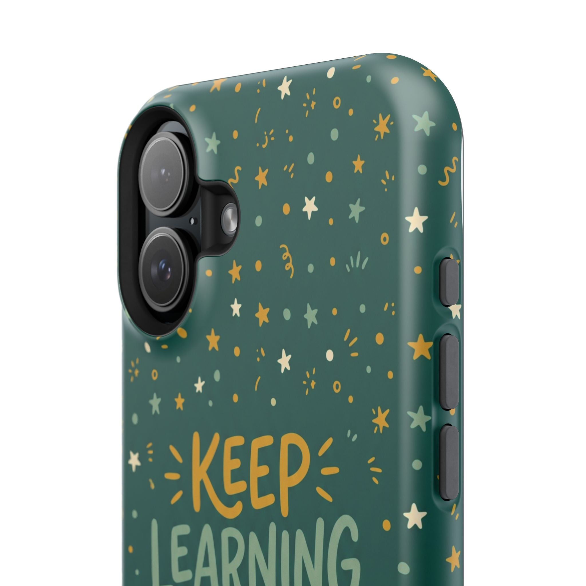 Keep Learning Keep Growing Teacher Phone Case — Wireless Charging Cover