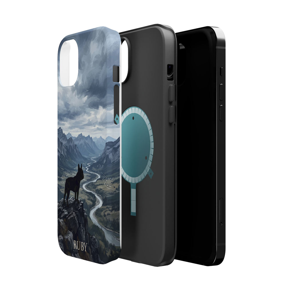 Personalized French Bulldog Mountain Valley Phone Case — Wireless Charging Cover