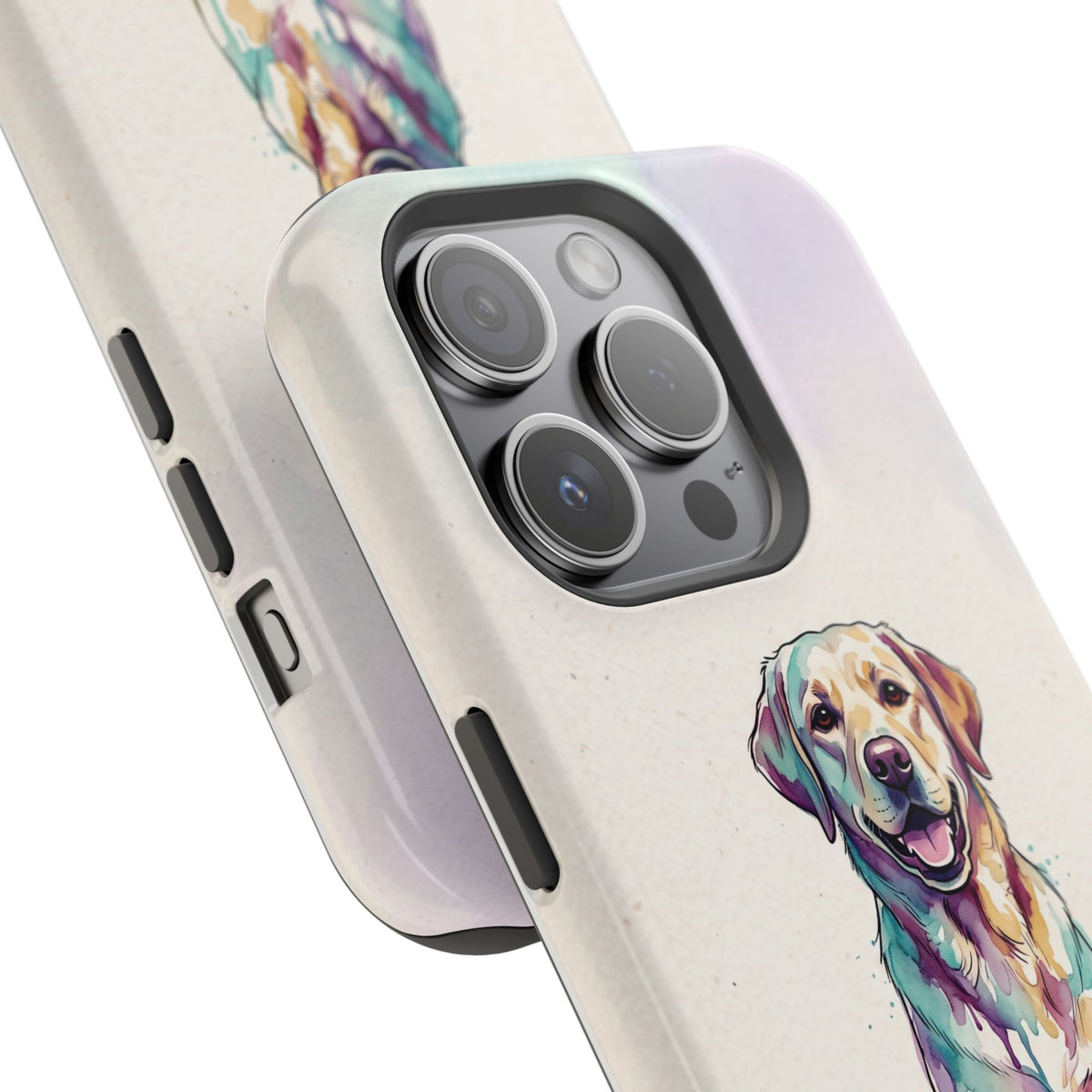 Watercolor Labrador Phone Case — Tough Magnetic Case with Wireless Charging