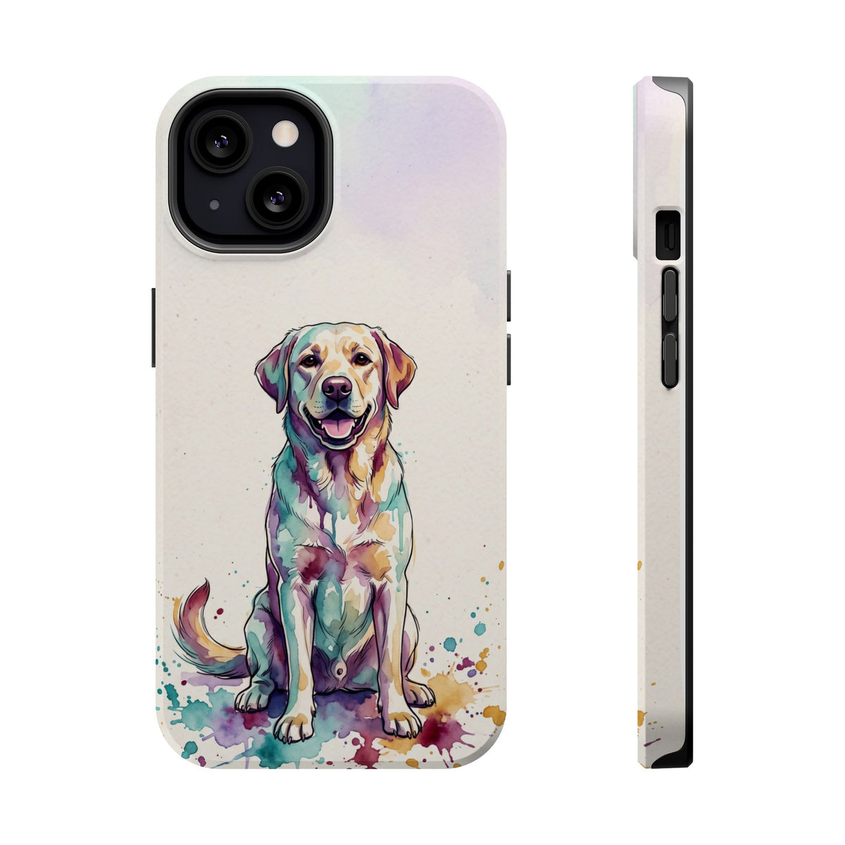 Watercolor Labrador Phone Case — Tough Magnetic Case with Wireless Charging